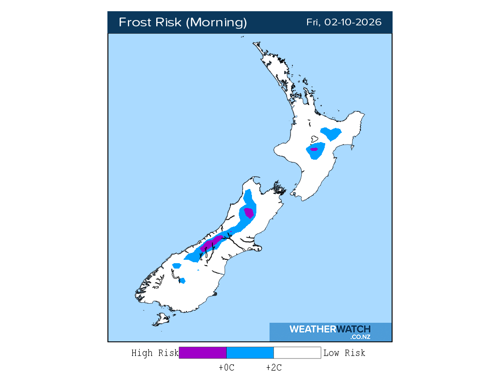 Frost risk for 1:01am on Fri 2 October 2026